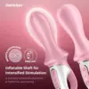 Satisfyer Air Pump Booty 5+ Vibrador Anal Inflável Rosa