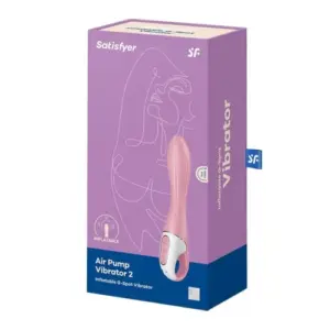 Satisfyer Air Pump Vibrator 12 programas silicone rosa