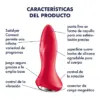 Satisfyer Connect Plugue Rotador Vibratório Silicone Vermelho