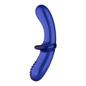 Satisfyer Double Crystal Dildo de Vidro Azul
