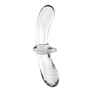 Satisfyer Double Crystal Vidro Preto Estimulador de Ponto G