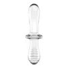 Satisfyer Double Crystal Vidro Preto Estimulador de Ponto G