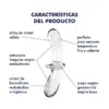 Satisfyer Double Crystal Vidro Preto Estimulador de Ponto G