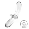 Satisfyer Double Crystal Vidro Preto Estimulador de Ponto G