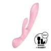Satisfyer Estimulador Vibrador Triple Oh Hybrid Rosa