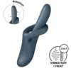 Satisfyer Heat Flex 4 Vibrador 12 Vibrações Silicone Cinza