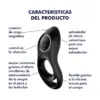 Satisfyer Legendary Duo Vibrating Ring 12 Programas Silicone Preto