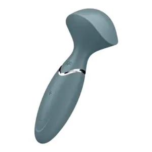 Satisfyer Mini Wand Vibrador Recarregável Silicone Cinza