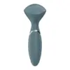 Satisfyer Mini Wand Vibrador Recarregável Silicone Cinza