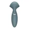 Satisfyer Mini Wand Vibrador Recarregável Silicone Cinza
