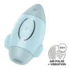 Satisfyer Mission Control Vibrador Impulso Duplo 12 Programas Silicone Azul