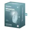 Satisfyer Mission Control Vibrador Impulso Duplo 12 Programas Silicone Azul