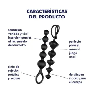 Satisfyer Plug Anais Silicone Supermacio Preto Ascendente