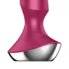 Satisfyer Plug Anal Silicone Vermelho Vibrador Controlável
