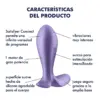 Satisfyer Plugs Anais Silicone Roxo Controlado Bluetooth