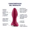 Satisfyer Plugue Rotador Silicone Recarregável Vermelho