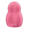 Satisfyer Pro To Go 1 Estimulador de Pulso de Ar Duplo e Vibrador Vermelho