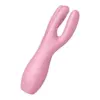 Satisfyer Threesome 3 Layon Vibrador 12 Vibrações Silicone Rosa