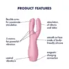 Satisfyer Threesome 3 Layon Vibrador 12 Vibrações Silicone Rosa