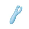 Satisfyer Threesome Vibrador 3 Motores Silicone Azul