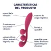 Satisfyer Tri Ball 1 Vibrador Multi Silicone Vermelho