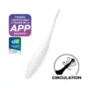 Satisfyer Twirling Joy Vibrador Recarregável Silicone Branco