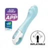 Satisfyer Vibrador de Bomba de Ar 5+ Inflável Azul