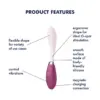 Satisfyer Vibrador G-Spot Flex 3 Multi Vibrador Vermelho