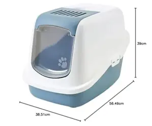 Savic Caixa de Areia Médio Azul Evita Odores