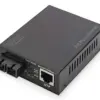 Digitus DN-82150 Conversor de Mídia Gigabit PoE RJ45/SC Preto
