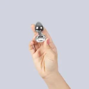 Secret Play Plug Anal Alumínio 7,5cm Transparente