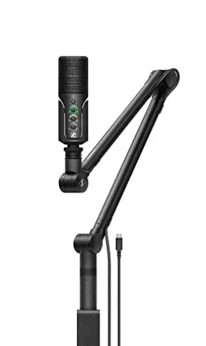 Sennheiser Microfone Profile USB Streaming Set Com Controle de Som e Boom Arm
