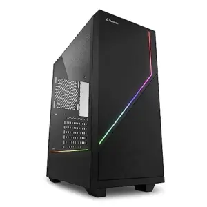 Sharkoon RGB Flow Caixa de PC Midi Tower Preto com Iluminação RGB