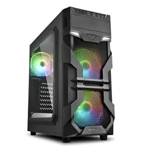 Sharkoon VG7-W RGB Midi Tower Preto Acrílico