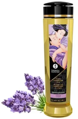 Shunga Sensação de Óleo de Massagem Erótica Chá Verde