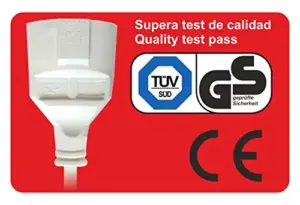 Silver Electronics S0424903 5M Cabo Alongador Schuko Branco