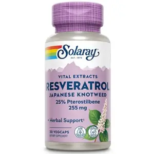 Solaray Resveratrol 250mg 30 Cápsulas