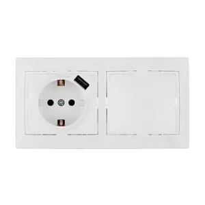 Solera Interruptor com USB Diversos Neutro