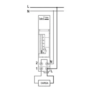 Solera Interruptor de Tempo 230V 24h