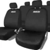 Sparco Kit de Coberturas de Bancos 100% poliéster Preto