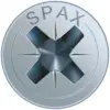 Spax Parafusos de Madeira Zincado 3,5x25mm Cabeça Escareada