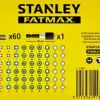 Stanley Jogo de Pontas de Chaves de Fenda 60 Peças Ranhurado ISO 1173 e DIN 3126