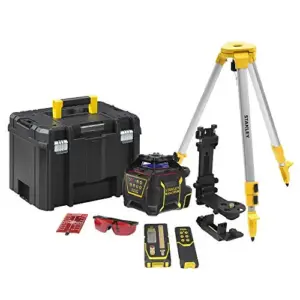 Stanley Nível Laser Rotativo RL600 60m Alcance, 3 Velocidades, Acessórios