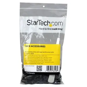 Startech.com CABSCREWM6B Parafusos Porcas Jaula M6 Preto