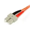 Startech.com FIBLCSC1 Cabo fibra óptica LC-Sc 1m Laranja