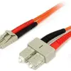 Startech.com FIBLCSC1 Cabo fibra óptica LC-Sc 1m Laranja