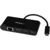 Startech.com HB30C3AGEPD USB-C Ethernet 1 Gbps Preto