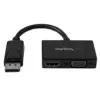 Startech Adaptador DisplayPort para HDMI VGA Preto