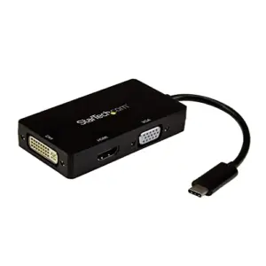 Startech Adaptador USB-C para HDMI DVI VGA