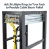 Startech Anel para Cabos Rack 1U Compatível com Padrão Standard